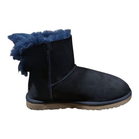 UG Mini Bailey Bow 'Navy' Winter Boot Size 6 - Picture 7 of 9